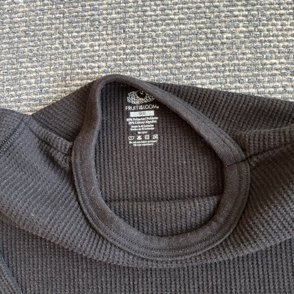 🔥 2-Pack Boys Thermal Shirts M (8-10) | Fruit of the Loom + All in Motion 🖤🪖 - Picture 2 of 4